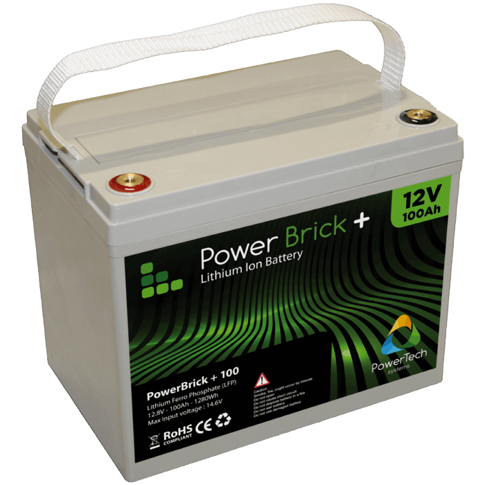 PowerBrick 100Ah 12V LithiumIon Battery pack 12V LiFePO4 battery
