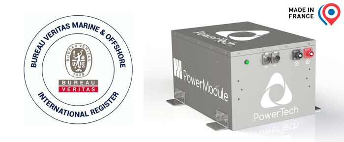 PowerModule certifié pour les applications marines