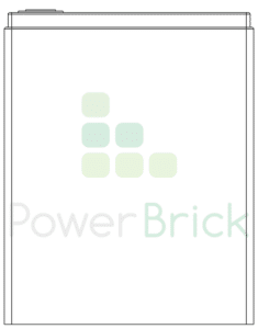 PowerBrick 12V-100Ah - Vue de face