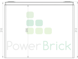 PowerBrick 12V-100Ah - Vue de côté