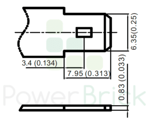 PowerBrick 12V-12Ah - Connecteur de puissance