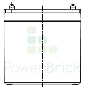 PowerBrick 12V-12Ah - Vue de face