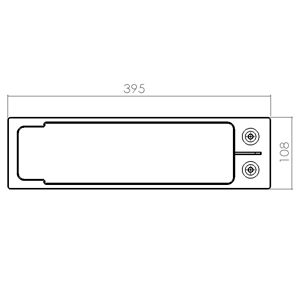 Batterie ion Lithium 12V-135Ah-Blade-BT - Vue de haut