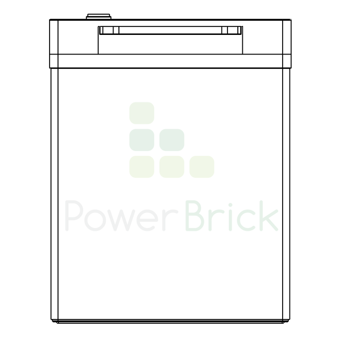 PowerBrick 12V-150Ah - Vue de face