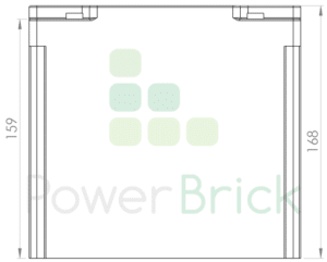 PowerBrick 12V-20Ah - Side