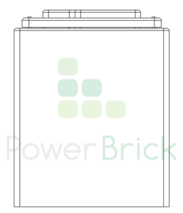 PowerBrick 12V-40Ah - Vue de face