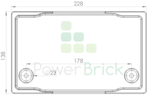 PowerBrick 12V-55Ah - Top