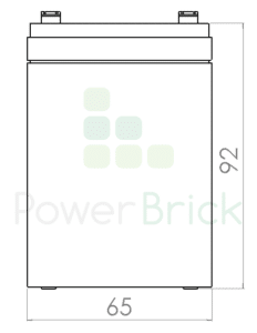 PowerBrick 12V-7.5Ah - Vue de face