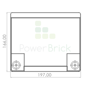 Batterie ion Lithium 24V-32Ah - Vue de haut