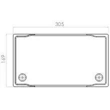 PowerBrick LiFePO4 Solid-State 12V-120Ah-BT - Top view - vue de dessus