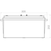PowerBrick LiFePO4 Solid-State 48V-53Ah-BT - Front - Face avant