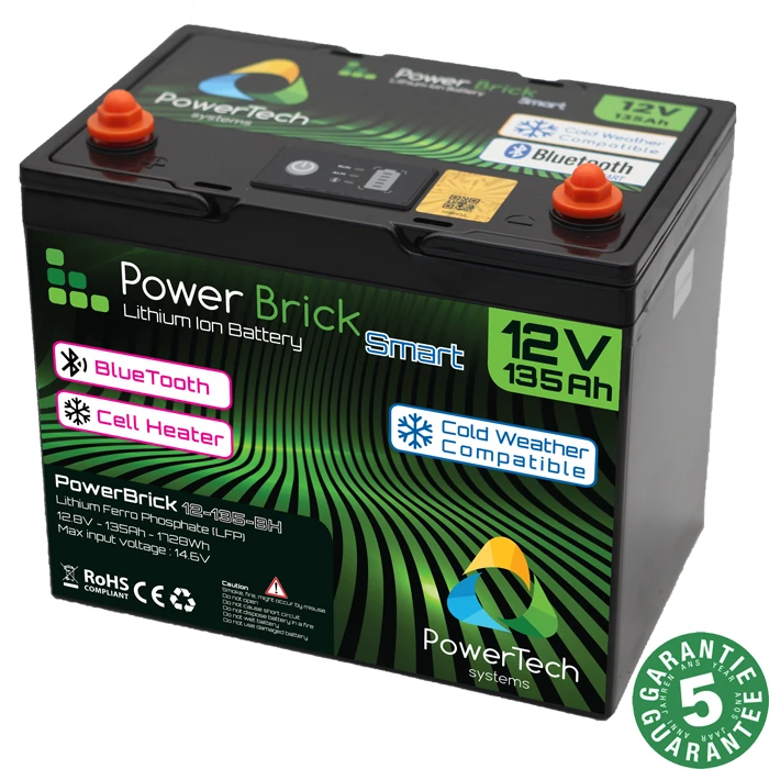 Powerbrick 12V-135Ah-BT-Heater