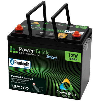 Batterie Lithium-Ion 12V – 135Ah – 1.73kWh - PowerBrick Smart BT avec  monitoring BlueTooth - PowerTech Systems