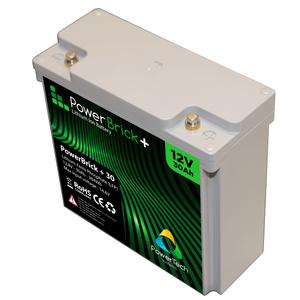 Lithium Ion battery 12V-30Ah - LiFePO4 - PowerBrick®