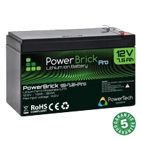 batterie lithium 12V PowerBrick «Pro» 12V-7.5Ah