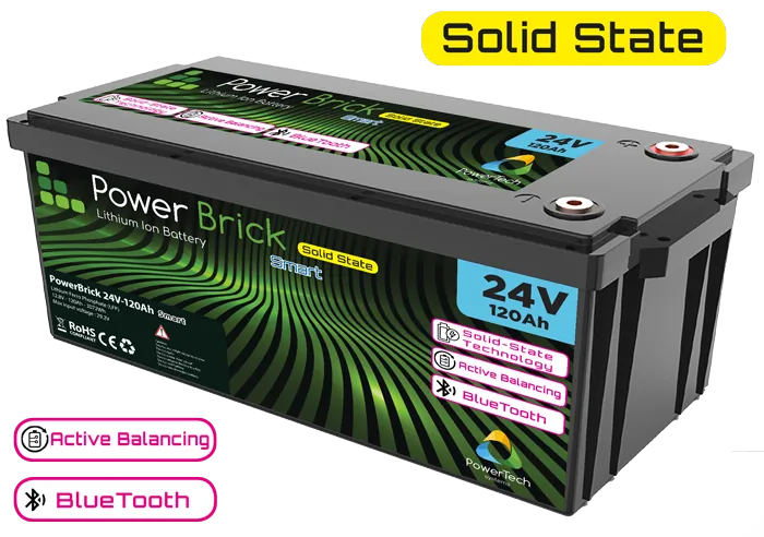 PowerBrick 24V-120Ah with LiFePO4 Solid-State cells